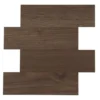 CREDENCE ADHESIVE X4 PIECES 25X25CM MURAL BOISEO BRUN