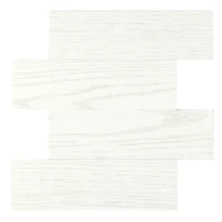 CREDENCE ADHESIVE X4 PIECES 25X25CM MURAL BOISEO BLANC