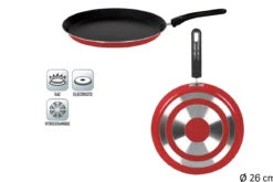 CREPIERE ALUMINIUM D.26CM TOUS FEUX SAUF INDUCTION
