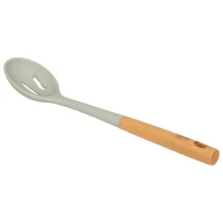 CUILLERE AJOUREE SILICONE BOIS HORIZON