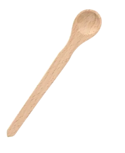 CUILLERE A MOUTARDE EN BOIS NATUREL 13CM