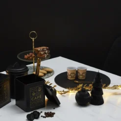 CUILLERE CAFE FEUILLE DOREE X4 PIECES
