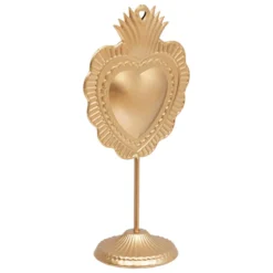 DECO COEUR METAL FLO H.35CM