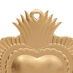 DECO COEUR METAL FLO H.35CM