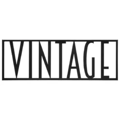 DECO METAL MOT VINTAGE D.50X17CM