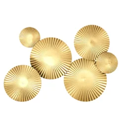 DECO MURALE METAL DORE