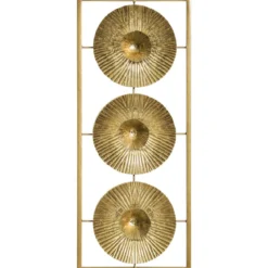 DECO MURALE METAL DORE 25X61CM