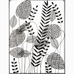 DECO MURALE METAL FEUILLES D.61X80CM