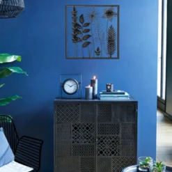 DECO MURALE METAL FEUILLE 40X40CM