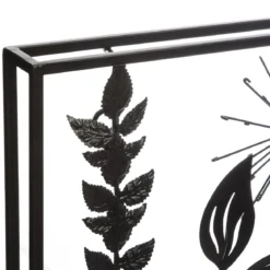 DECO MURALE METAL FEUILLE 40X40CM