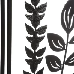 DECO MURALE METAL FEUILLE 40X40CM