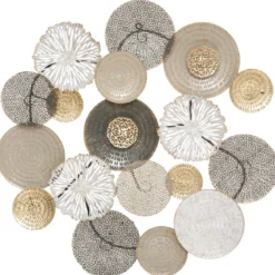 DECO MURALE METAL LEANA 80X80CM