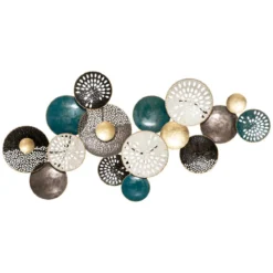 DECO MURALE METAL LISON D.135X66.5CM