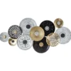 DECO MURALE METAL ROND 134X68CM