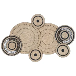 DECO MURALE ROSEAU LUMIERE D HIVER D.115X72CM