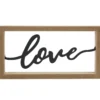 DECORATION MURALE LOVE CADRE 25X13CM