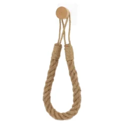 DEROULEUR PAPIER WC OU PORTE SERVIETTES CORDE BAMBOU