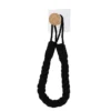 DEROULEUR PAPIER WC OU PORTE SERVIETTES CORDE BAMBOU NOIR