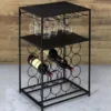 DESSERTE METAL PORTE BOUTEILLE