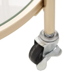 DESSERTE METAL VERRE THALIA DORE