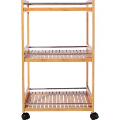 DESSERTE 3 TABLETTES BAMBOU