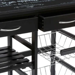 DESSERTE VERRE GUSTAF NOIR