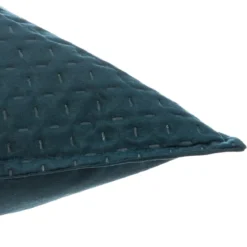 DESSUS DE LIT ET 2 TAIES DOLCE BLEU CANARD 260X240CM