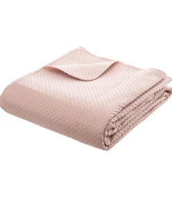 DESSUS DE LIT ET 2 TAIES DOLCE ROSE POUDRE 260X240CM