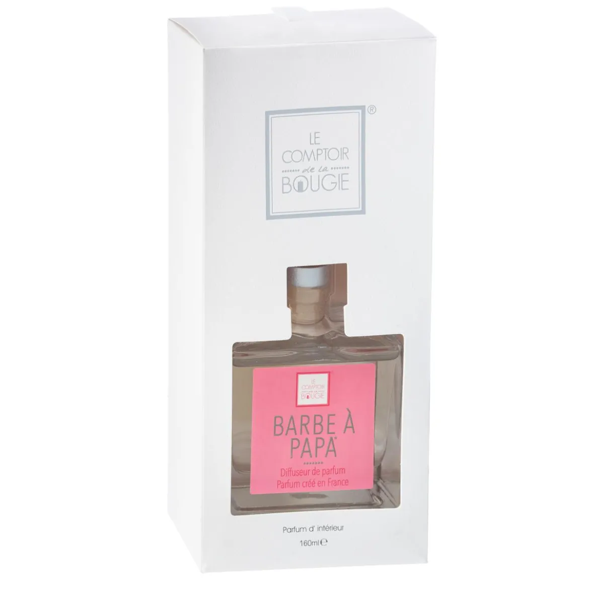 DIFFUSEUR VERRE ELEA BARBE A PAPA 160ML