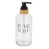 DISTRIB SAVON VERRE BAMBOU PURE SOAP 500ML TRANSPARENT