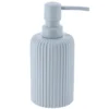 DISTRIBUTEUR A SAVON ARRONDI STRIE 230ML BLEU CLAIR