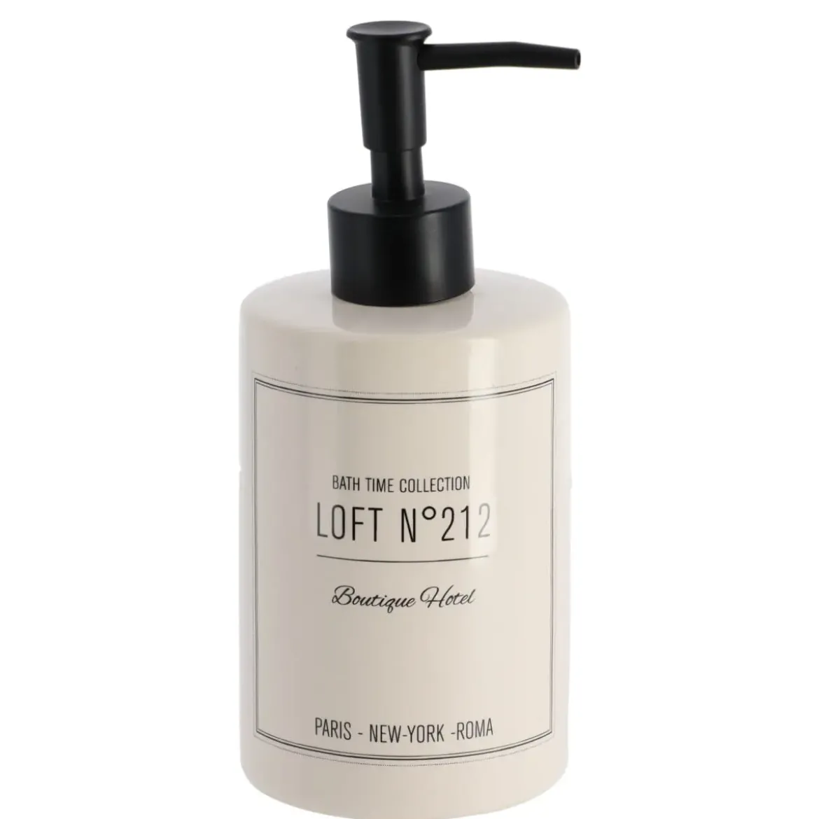 DISTRIBUTEUR A SAVON DOLOMITE ROND 320ML NEO RETRO BLANC