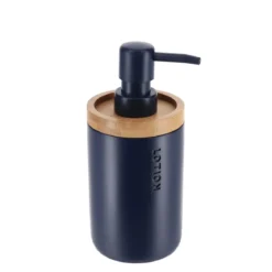 DISTRIBUTEUR A SAVON POLYRESINE 280ML BLEU MARINE