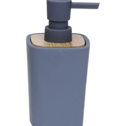 DISTRIBUTEUR A SAVON RUBBER ET ABS BAMBOU GRIS