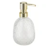 DISTRIBUTEUR A SAVON VERRE ARRONDI 400ML TRANSPARENT