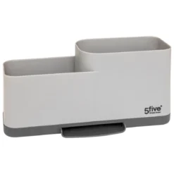 DISTRIBUTEUR A SAVON AVEC ORGANISEUR EVIER NEO GRIS