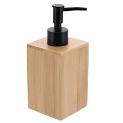 DISTRIBUTEUR A SAVON BAMBOU POMPE NOIRE 250ML