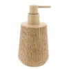 DISTRIBUTEUR A SAVON EN POLYRESINE EFFET BOIS 350ML NATUREL