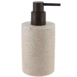 DISTRIBUTEUR A SAVON POLYRESINE 320ML FACON TRAVERTIN