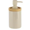 DISTRIBUTEUR A SAVON POLYRESINE 280ML BEIGE BAMBOU