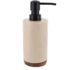 DISTRIBUTEUR A SAVON POLYRESINE 200ML NATUREL ACACIA