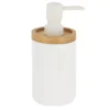 DISTRIBUTEUR A SAVON POLYRESINE 280ML BLANC BAMBOU