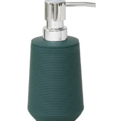 DISTRIBUTEUR A SAVON STRIE ABS ET RUBBER VERT FONCE
