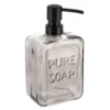 DISTRIBUTEUR A SAVON VERRE PURE SOAP 550ML NOIR