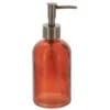 DISTRIBUTEUR A SAVON VERRE TERRE DE SIENNE 410ML