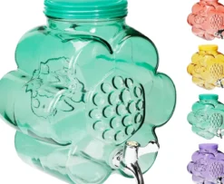 DISTRIBUTEUR BOISSONS FORME FLEURS 3500ML