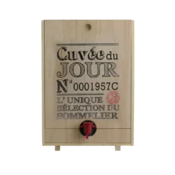 DISTRIBUTEUR DE VIN BOIS 5L