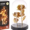 DOME H.22CM ROSE GOLD LED