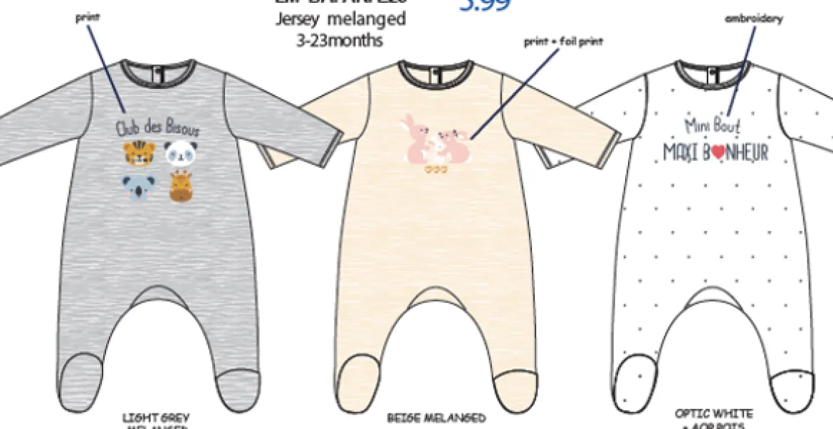 DORS BIEN JERSEY MIXTE 3 A 23 MOIS