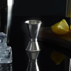 DOSEUR ALCOOL DOUBLE MESURE INOX 8CM M18